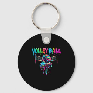 Volleyball Player Drip Ice Cream Drip Volleyball L Keychain