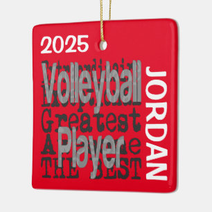 Volleyball Player Extraordinaire CUSTOM Ceramic Ornament