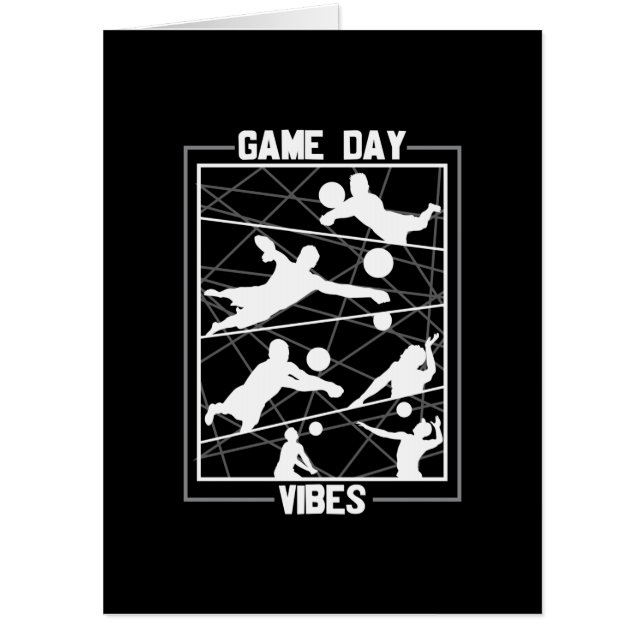 Volleyball Player | Game Day Vibes Card (Front)