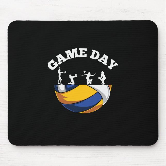 Volleyball Player | Game Day Volleyball Mouse Pad (Front)