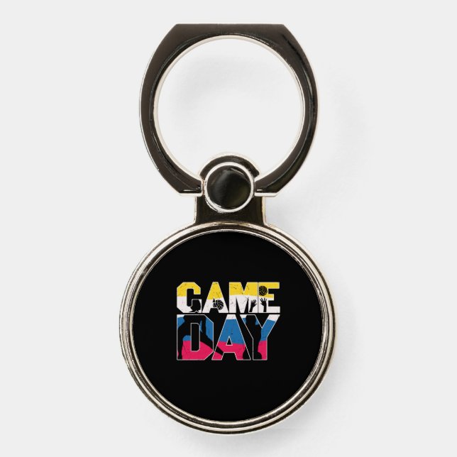 Volleyball Player | Game Day Volleyball Phone Ring Stand (Front)