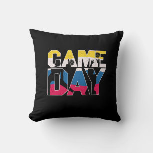 Volleyball Player Game Day Volleyball Throw Pillow