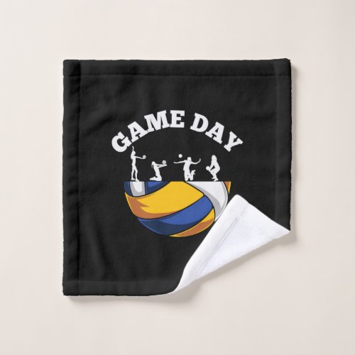 Volleyball Player  Game Day Volleyball Wash Cloth