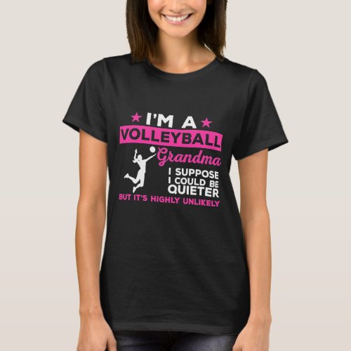 Volleyball Player Gift  Funny Volleyball Grandma T_Shirt