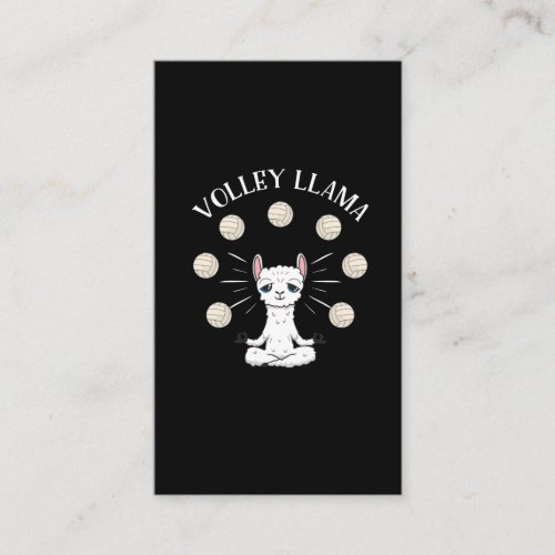 Volleyball Player Girl Llama Lover Daughter Business Card