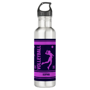 Volleyball Player Girl, Volleyball Girl Birthday Stainless Steel Water Bottle