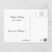 volleyball player Holiday greeting (Back)