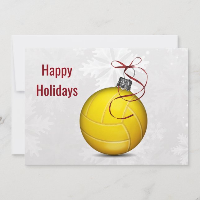 volleyball player Holiday Greeting Cards (Front)