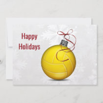 volleyball player Holiday Greeting Cards