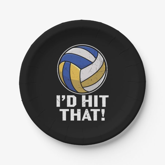Volleyball Player | I Would Hit That Paper Plates (Front)