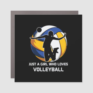 Volleyball Player Just A Girl Who Loves Volleyball Car Magnet