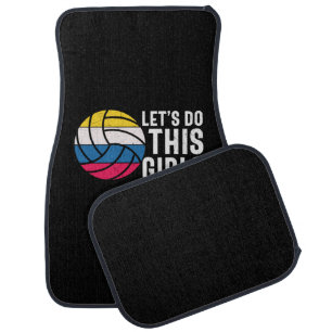 Volleyball Player Let Do This Girls Car Floor Mat