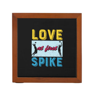 Volleyball Player Love At First Spike Desk Organizer