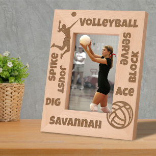 Volleyball Player Lover Terms Custom Name Engraved Frames