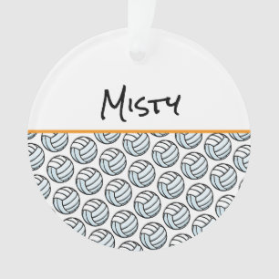 Volleyball Player NAME Sports Net Team Keepsake Ornament