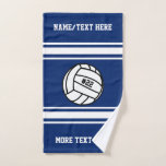 Volleyball Player Number Team Name Your Team Color Hand Towel