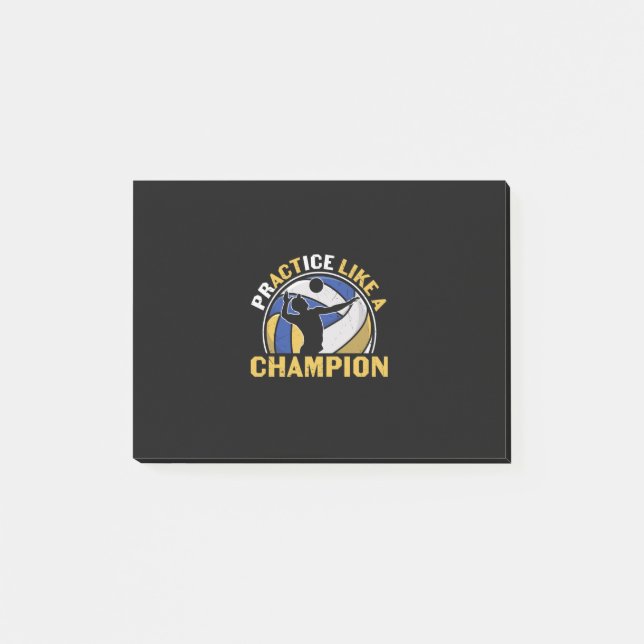 Volleyball Player | Practice Like A Champion Post-it Notes (Front)