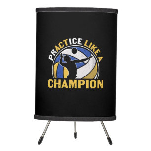 Volleyball Player   Practice Like A Champion Tripod Lamp