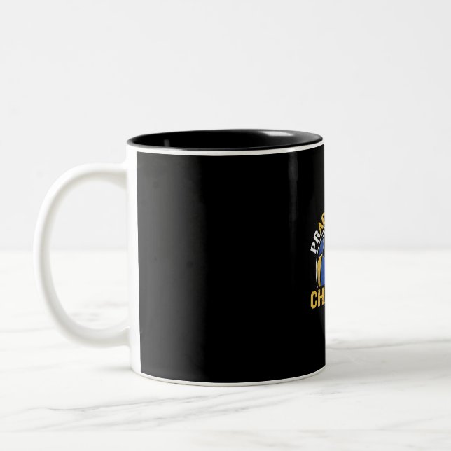 Volleyball Player | Practice Like A Champion Two-Tone Coffee Mug (Left)