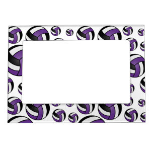 Volleyball Player - Purple Magnetic Frame