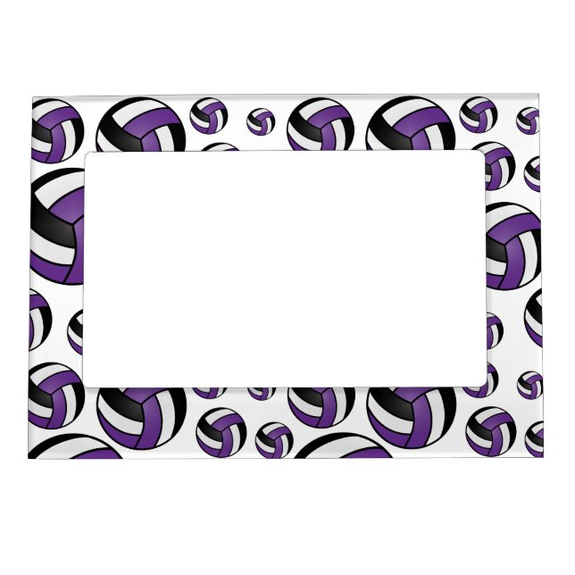 Volleyball Player - Purple Magnetic Frame (Front)