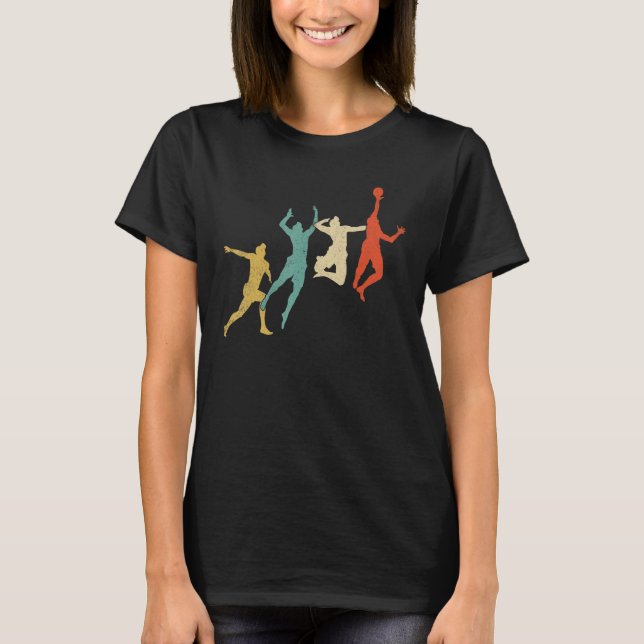 Volleyball Player Retro Spike Team Matching for Me T-Shirt (Front)