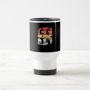 Volleyball Player Retro Travel Mug