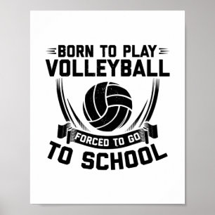 Volleyball Player Sayings   Team Coach Sport Gift Poster