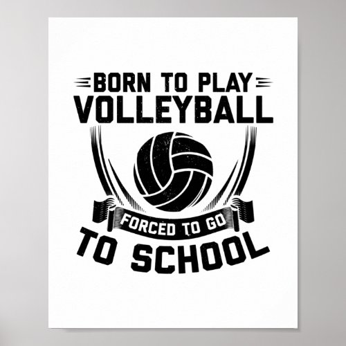 Volleyball Player Sayings  Team Coach Sport Gift Poster
