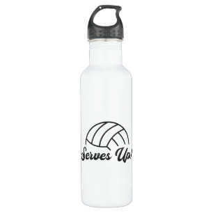Volleyball Player Serves Up Ball Volleyball Gift Stainless Steel Water Bottle