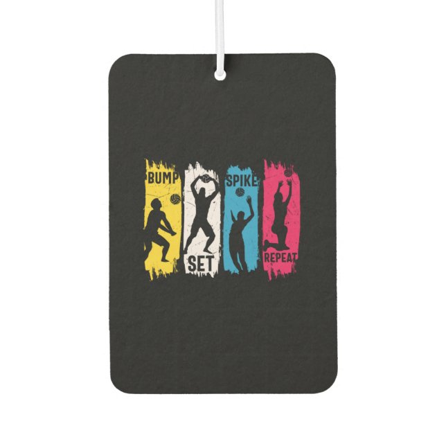Volleyball Player | Set Spike Repeat Air Freshener (Front)