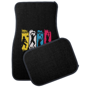 Volleyball Player Set Spike Repeat Car Floor Mat