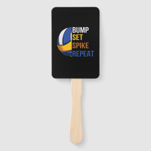 Volleyball Player   Set Spike Repeat Hand Fan