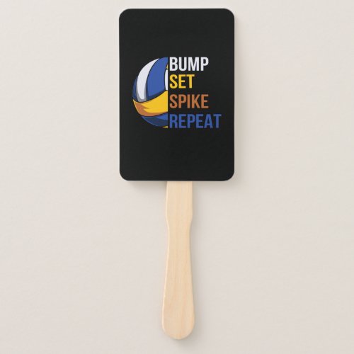 Volleyball Player  Set Spike Repeat Hand Fan