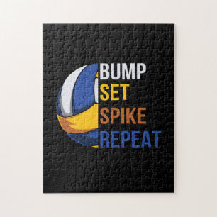 Volleyball Player Set Spike Repeat Jigsaw Puzzle