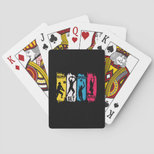 Volleyball Player   Set Spike Repeat Poker Cards