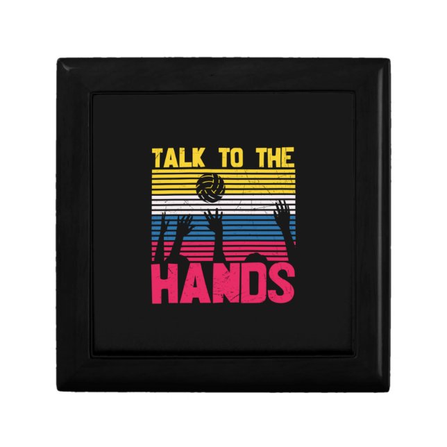 Volleyball Player | Talk To The Hands Gift Box (Front)