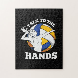 Volleyball Player Talk To The Hands Jigsaw Puzzle