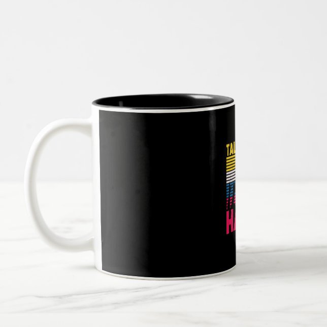 Volleyball Player | Talk To The Hands Two-Tone Coffee Mug (Left)