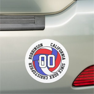 Volleyball Player Team Sports Car Magnet