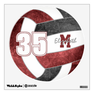 Volleyball player team sports season room decor wall decal