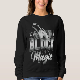 Volleyball Player Team Vintage Block Magic 1 Sweatshirt