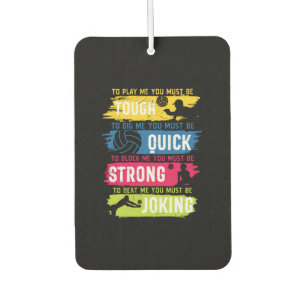 Volleyball Player Tough Quick Strong Air Freshener