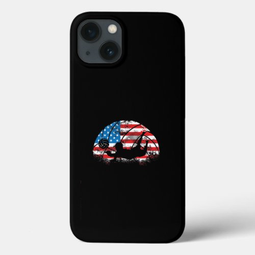 Volleyball player USA flag iPhone 13 Case