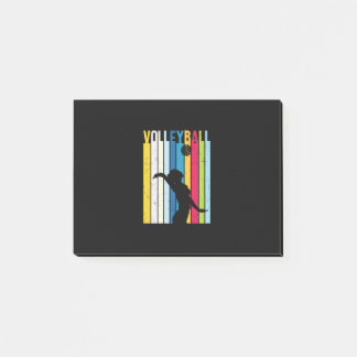 Volleyball Player | Vintage Volleyball Post-it Notes