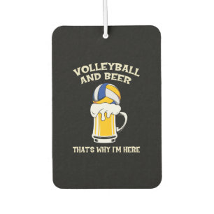 Volleyball Player Volleyball And Beer Air Freshener