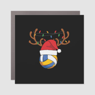 Volleyball Player Volleyball Christmas Car Magnet