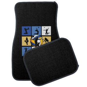 Volleyball Player Volleyball Circle Car Floor Mat