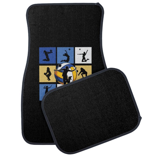 Volleyball Player | Volleyball Circle Car Floor Mat (Set)
