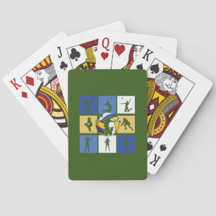 Volleyball Player   Volleyball Circle Poker Cards